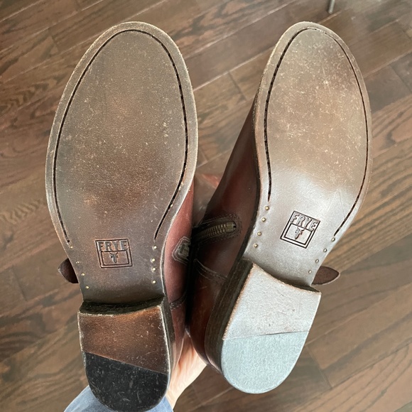 NWT Frye Women's Melissa Knotted Tall Riding Boot in Redwood - Picture 6 of 10